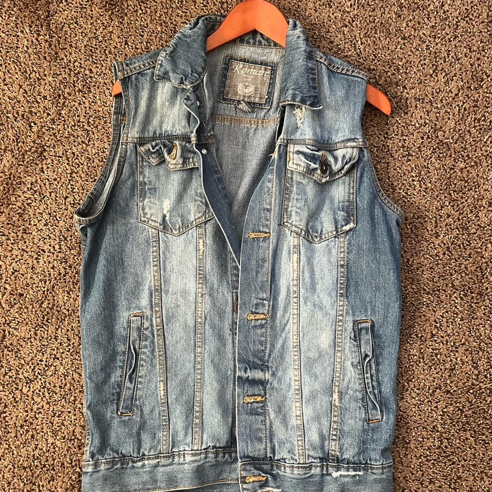 Roma Blue Denim Vest